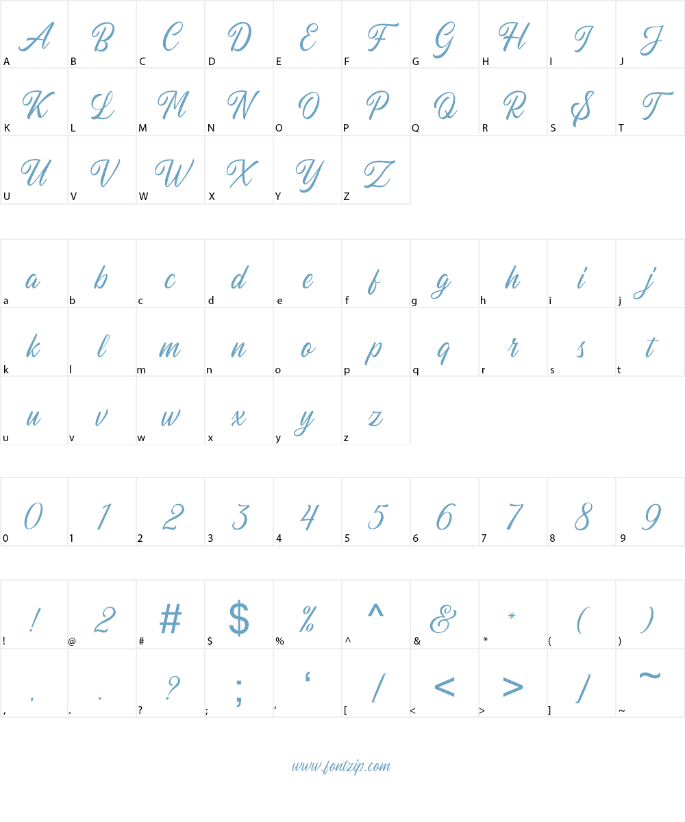 Autogate DEMO Font Character